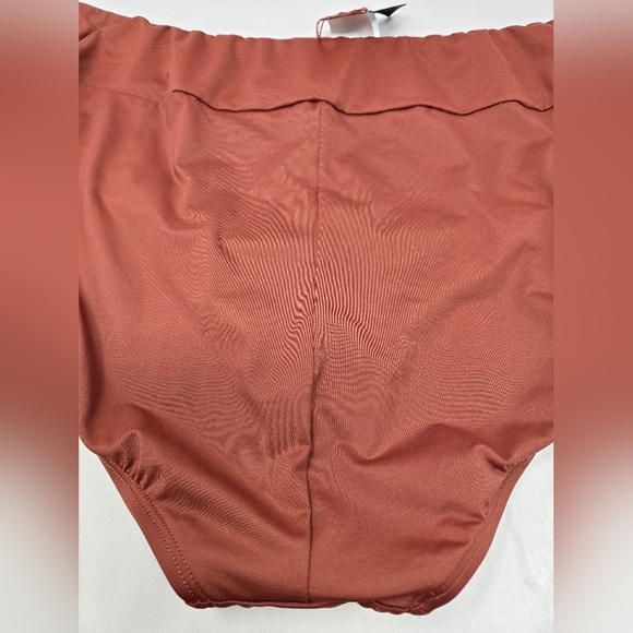 La Blanca Womens Swim Suit Bottoms Sz 18W Highwasted Clay Color High Cut Leg - Picture 10 of 13